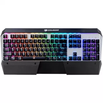 COUGAR CGR-WM4MB-ATR Tastatur Gaming USB QWERTZ Deutsch Schwarz, Silber