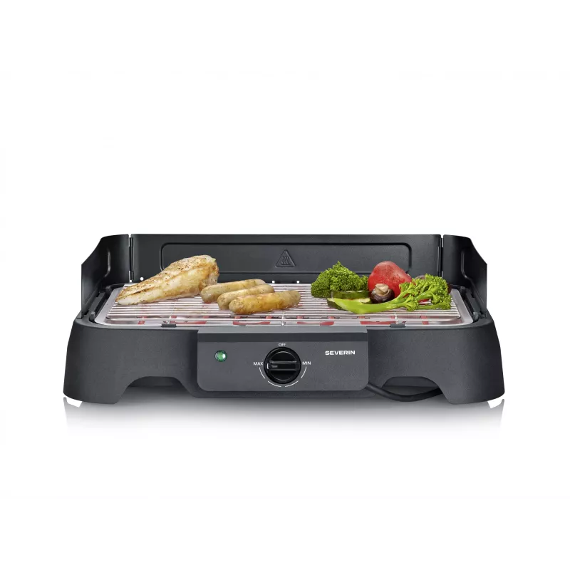 SEVERIN Tisch-Elektrogrill PG 8593, 2000 W, rechteckiger Rost, schwarz