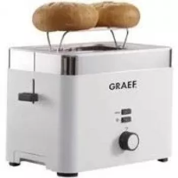 Graef TO 61 - Toaster - 2-Scheiben - 2-Schlitze - Edelweiß