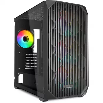 Sharkoon MK3 RGB Micro Tower Schwarz