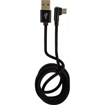 LC-POWER Kabel USB-Micro-1M-2 1m schwarz, USB-A auf Micro-USB (LC-C-USB-MICRO-1M-2)