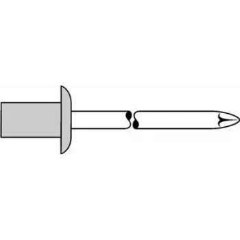 Blindniet GESIPA 4,0×8,0 mm Aluminium/Stahl, 500 Stück