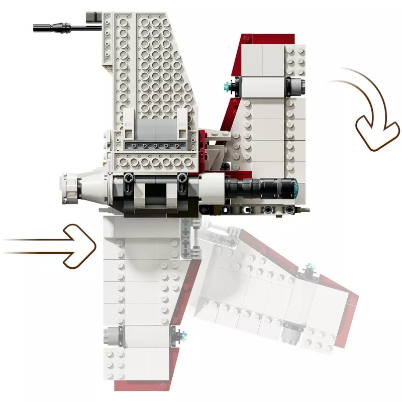 LEGO Star Wars V-19 Torrent Fighter 75432 Bauset — 567 Teile, 3 Minifiguren, Ausstellungs- und Spielmodell