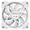 Montech RX120 PWM Computergehäuselüfter 12 cm Weiß 3 Stück