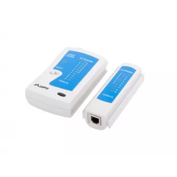 Lanberg NT-0401 Netzwerkkabeltester UTP/STP Kabeltester Blau, Weiß