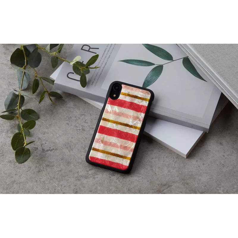 Smartphone-Hülle iKins für iPhone XR — kurzes Cake-Design, schwarz
