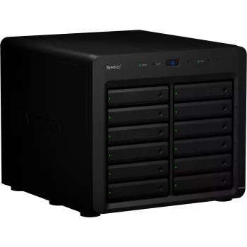 HDD/SSD-Gehäuse Synology DX1222 12 Laufwerke 192 TB Schwarz