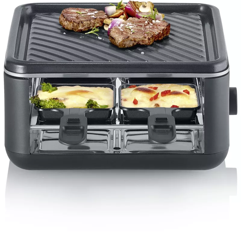 Severin RG 2360 Raclette-Grill 4 Personen 800 W Schwarz