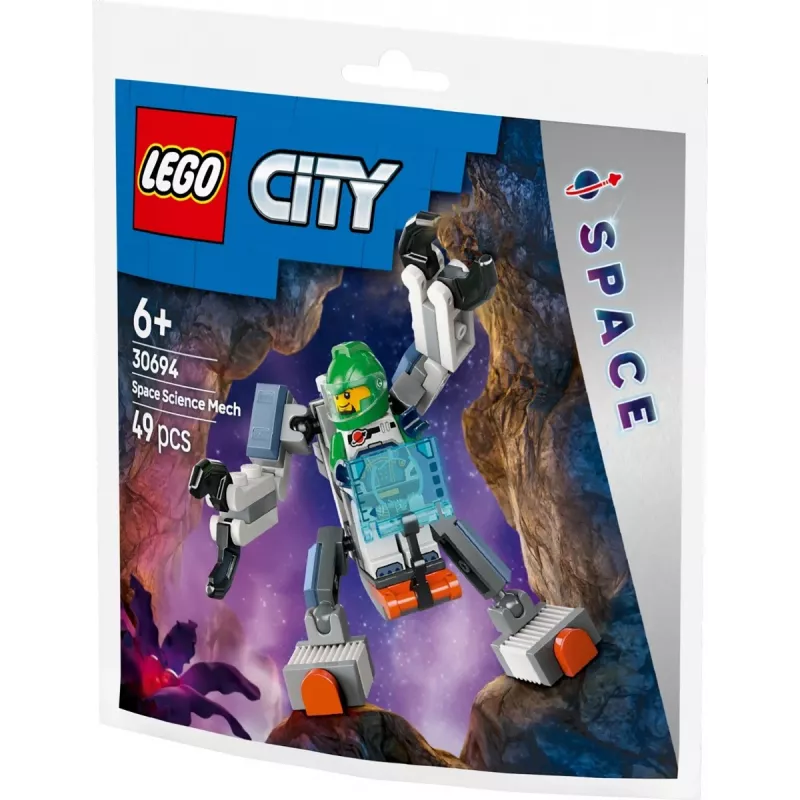 Konstruktionsspielzeug LEGO City Weltraum-Erkundungs-Mech 30694 mit beweglichen Armen und Beinen