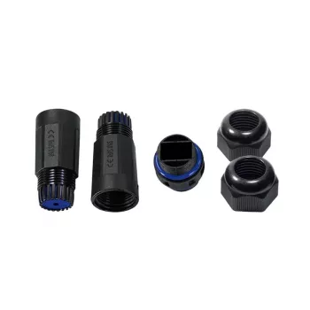 LogiLink IP68 Outdoor-Gehäuse für Keystone-Module und Kupplungen, Kunststoff, Polyamid, Schwarz, IP68, 140 mm, 36 mm, 36 mm