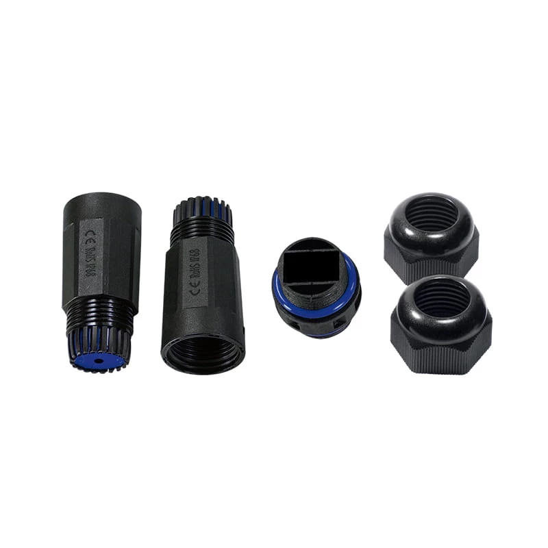 LogiLink IP68 Outdoor-Gehäuse für Keystone-Module und Kupplungen, Kunststoff, Polyamid, Schwarz, IP68, 140 mm, 36 mm, 36 mm
