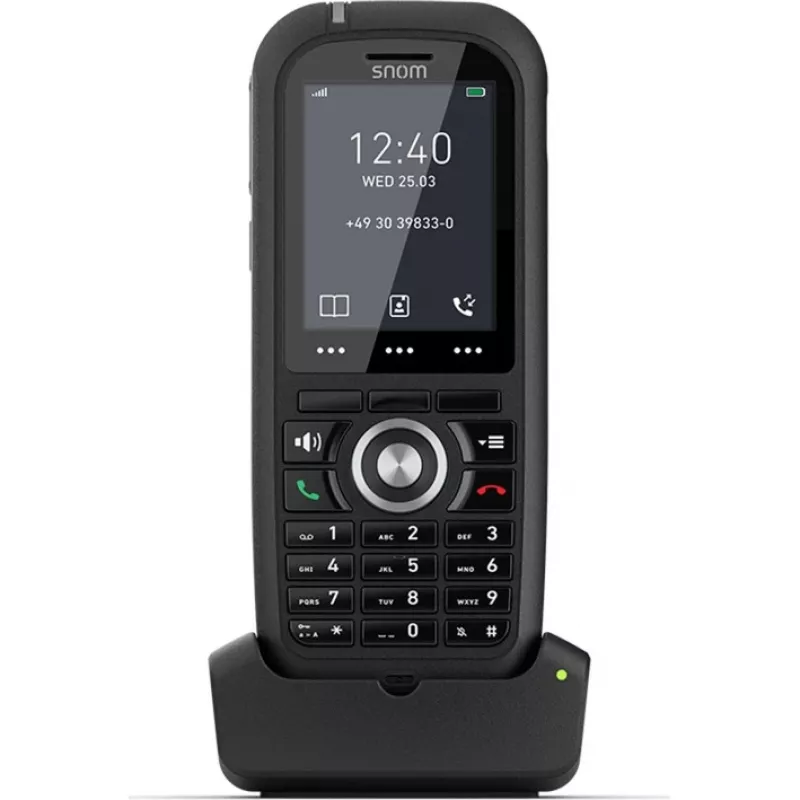 Snom M80 DECT-Telefonhörer mit Rufnummernanzeige Schwarz