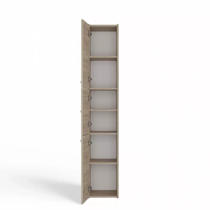 Topeshop S33 SONOMA Badezimmer-Aufbewahrungsschrank Eiche