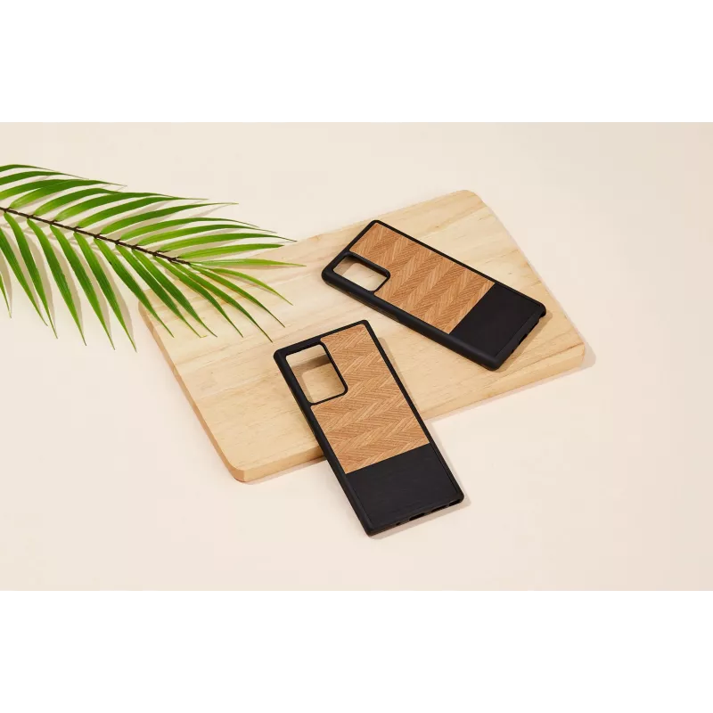 Smartphone-Hülle Man and Wood Galaxy Note 20 Fischgrät Nero Schwarz