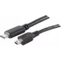 USB-Kabel S/CONN 77144-1.0 USB 2.0 1 m USB C Mini-USB B Schwarz