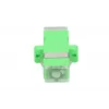 Glasfaseradapter Extralink SC/APC Singlemode Simplex mit transparenten Staubkappen, grün