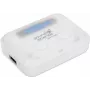 Manhattan Bluetooth-Ohrhörer, Weiß, Mikrofon, integrierte Bedienelemente, schweißfest, Geräuschisolierung, 5 Stunden Nutzungsdauer, maximale Reichweite 10 m, Ladeetui mit Powerbank (1200 mAh), Bluetooth v5.0, USB-A-Ladekabel im Lieferumfang, 3 Jahre Garantie