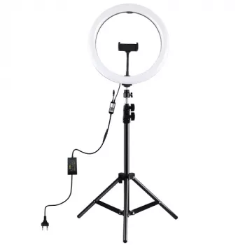LED-Ringleuchte 30 cm mit Stativ bis 1,1 m und Handyhalter