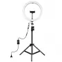 LED-Ringleuchte 30 cm mit Stativ bis 1,1 m und Handyhalter