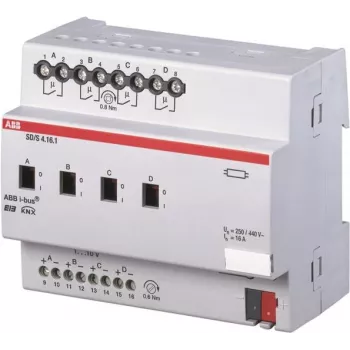 ABB SD/S4.16.1 - Schalt-/Dimm-Aktuator - 4 Kanäle - Silber - EN 50 090-2-2 - DC - 21 - 30 V (2CDG110080R0011)