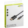 Goobay USB-C auf DisplayPort Kabel – vergoldete Stecker, Ultra HD Auflösungen bis zu 4K @ 60 Hz, Typ C Thunderbolt 3/4 zu DP Adapter kompatibel mit