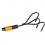 Handgrubber Fiskars QuikFit Schwarz Orange