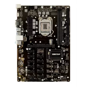 Motherboard BIOSTAR TB360-BTC PRO 2.0 ATX Intel B360, LGA 1151, 2x DIMM DDR4 bis zu 32GB, 11x PCIe x1 + 1x PCIe x16, M.2, SATA III, USB-A