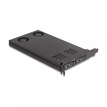 Delock PCI Express x16 Kartenhalter für 2 x M.2 NVMe SSD Bifurkation 47042