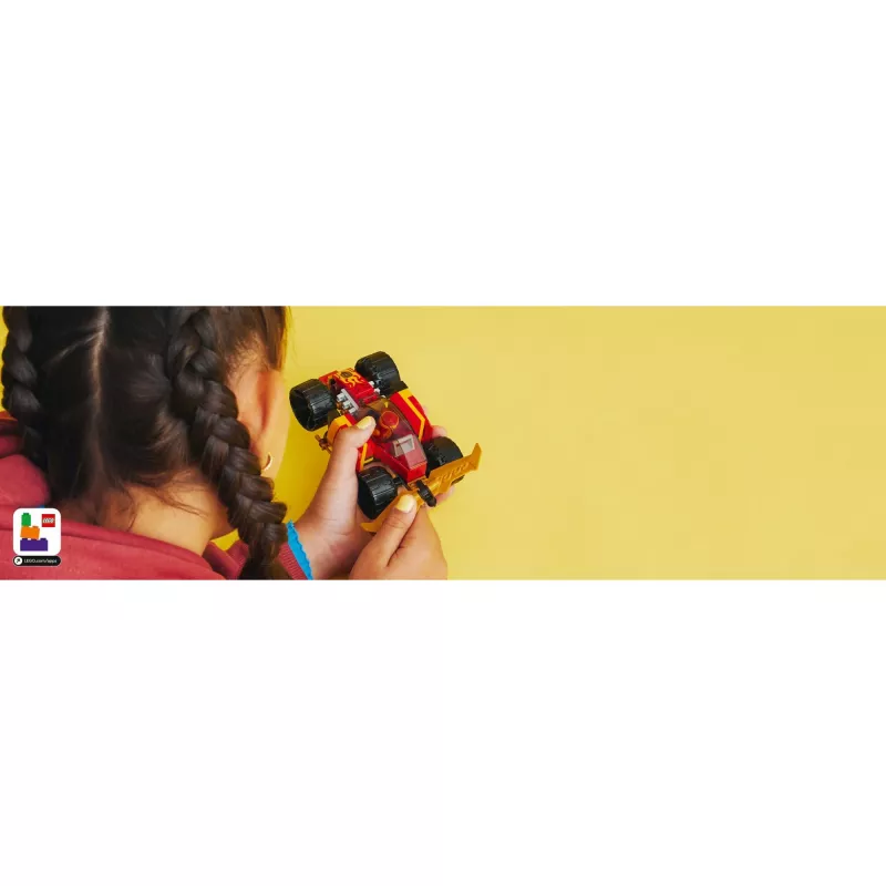 LEGO 71780 NINJAGO Kais Ninja-Rennwagen EVO 2in1 Rennwagen-Spielzeug zum Geländewagen-Modell-Bauset für Kinder, Jungen und Mädchen ab 6 Jahren Geburtstag