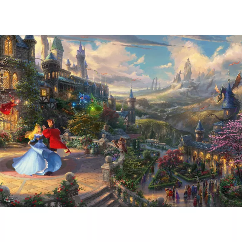 Jigsaw puzzle Schmidt Spiele Thomas Kinkade Studios Disney Dreams Collections Dornröschen 1000 Stück