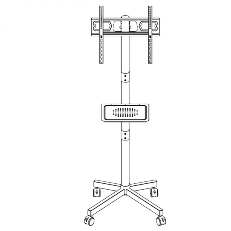 Mobiler TV-Ständer MONTIS MT191 ATLAS für Bildschirme von 26–60 Zoll, max. Tragfähigkeit 35 kg, VESA bis 400x400