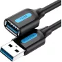 USB 3.0-Verlängerungskabel Vention CBHBI, Stecker auf Buchse, 3 m, schwarz