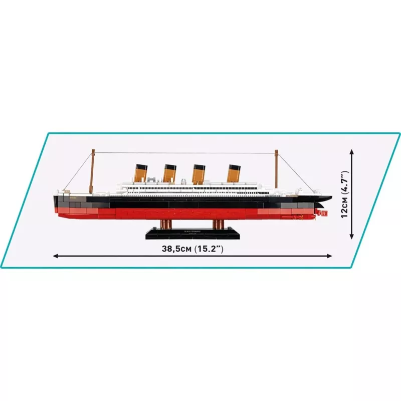 Konstruktionsset Cobi R.M.S. Titanic Modell 593 Teile COBI-1680 — Maßstabsgetreue Modellbausteine