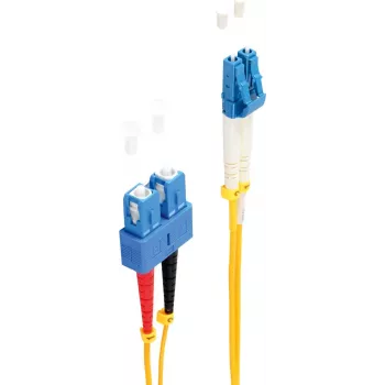 shiverpeaks BS77810 Glasfaserkabel 3 m LC SC OS1/OS2 Gelb (BS77810)