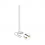 DELOCK WiFi 6 Twin-Antenne mit 2 x I-PEX MHF I Steckern — Rundstrahlende Netzwerkantenne