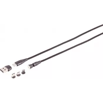 USB-C Magnetkabel ShiverPeaks 14-19021 6in1 60W magnetisches Multi-Anschlusskabel