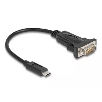 DeLOCK Adapter USB Type-C zu RS-232 D-Sub 9-polig Stecker 0,25 m