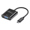 USB-C-auf-VGA-Videokonverter MediaRange MRCS229 20 cm — schwarzer Kabeladapter