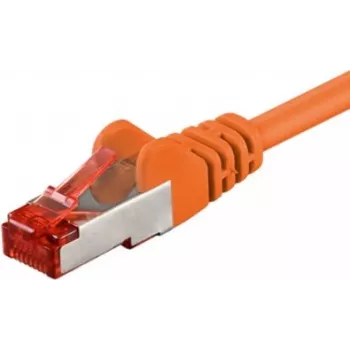 Wentronic Goobay CAT 6 Patchkabel, S/FTP (PiMF), Orange, 7,5 m – LSZH halogenfrei, Kupfer (93477)