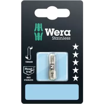 Wera Phillips-Bit PZ 1 3855/1 TS SB SiS Edelstahl D 6.3 1 Stück (05073613001)
