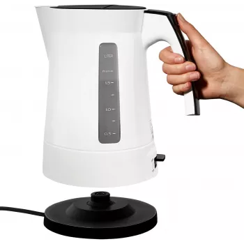 Elektro-Wasserkocher Melitta Enjoy Aqua 1,7 L 2400 W Schwarz Weiß