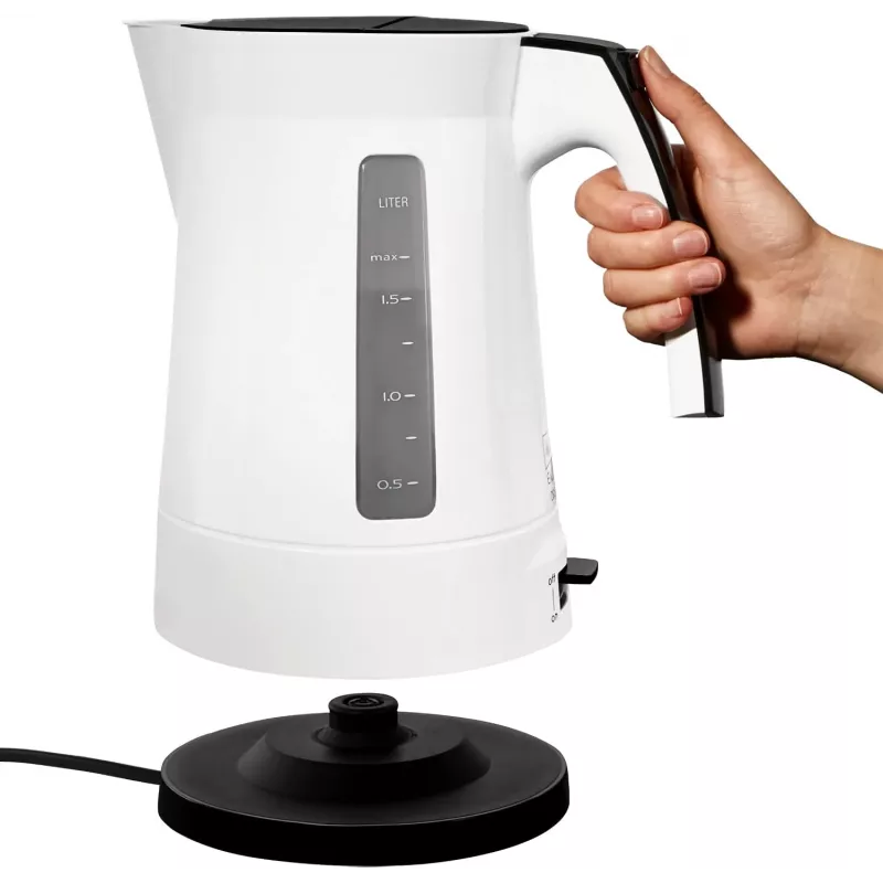 Elektro-Wasserkocher Melitta Enjoy Aqua 1,7 L 2400 W Schwarz Weiß