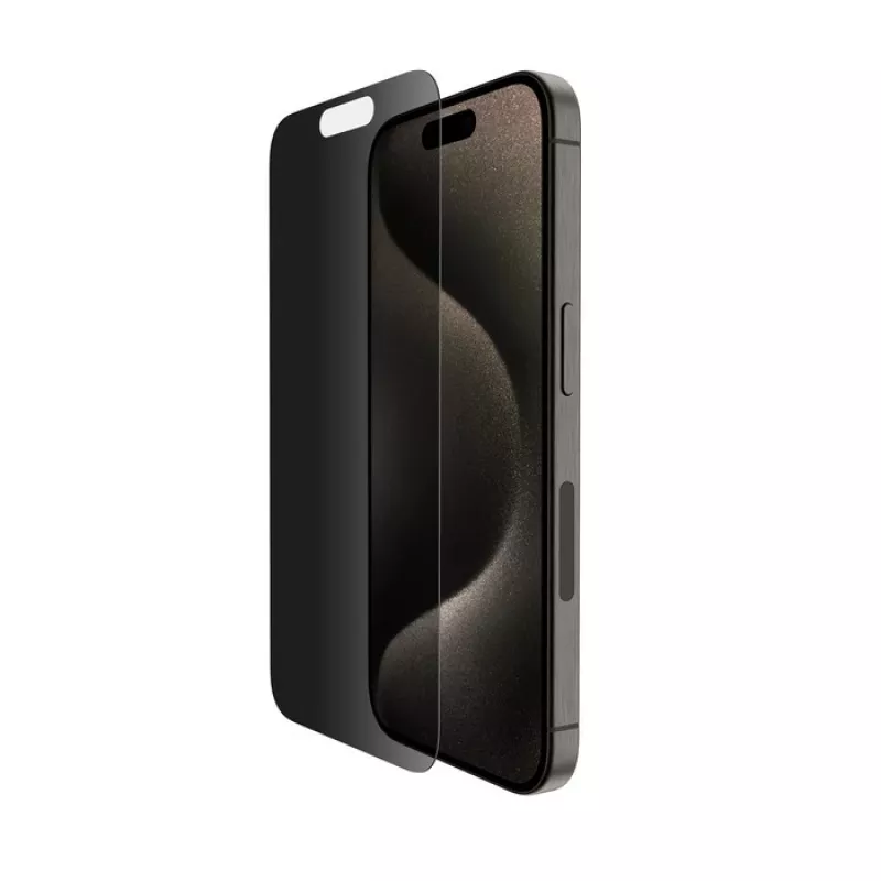 Sichtschutz-Displayschutzfolie Belkin OVA169HQ für iPhone 16 Pro Antibakteriell Stoßfest