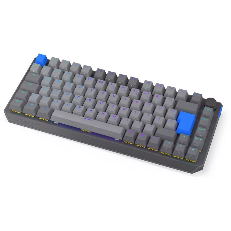 Kompakte 75% kabellose mechanische Tastatur ENDORFY Thock V2 mit gelben Schaltern, DE-Layout