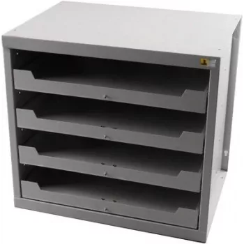 Schubladensystemkoffer Allit EuroPlus Depot M, Abmessungen 380 x 455 x 805 mm, Modell 455805