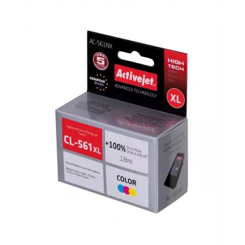 Activejet AC-561NX Tinte (Ersatz für Canon CL-561XL; Supreme; 18 ml; Farbe: Cyan, Magenta, Gelb)