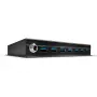Lindy 7 Port USB 3.0 Metal Hub, USB 3.2 Gen 1 (3.1 Gen 1) Type-A, 5000 Mbit/s, Schwarz, 0,8 m, 185 mm, 75 mm