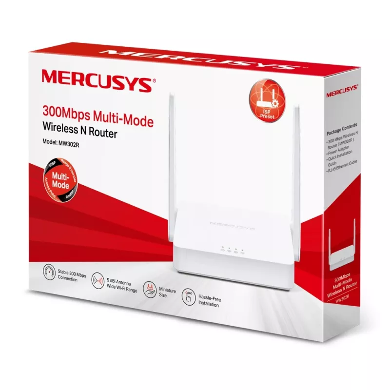 Mercusys MW302R Wireless Router Fast Ethernet Single-Band (2,4 GHz) Weiß