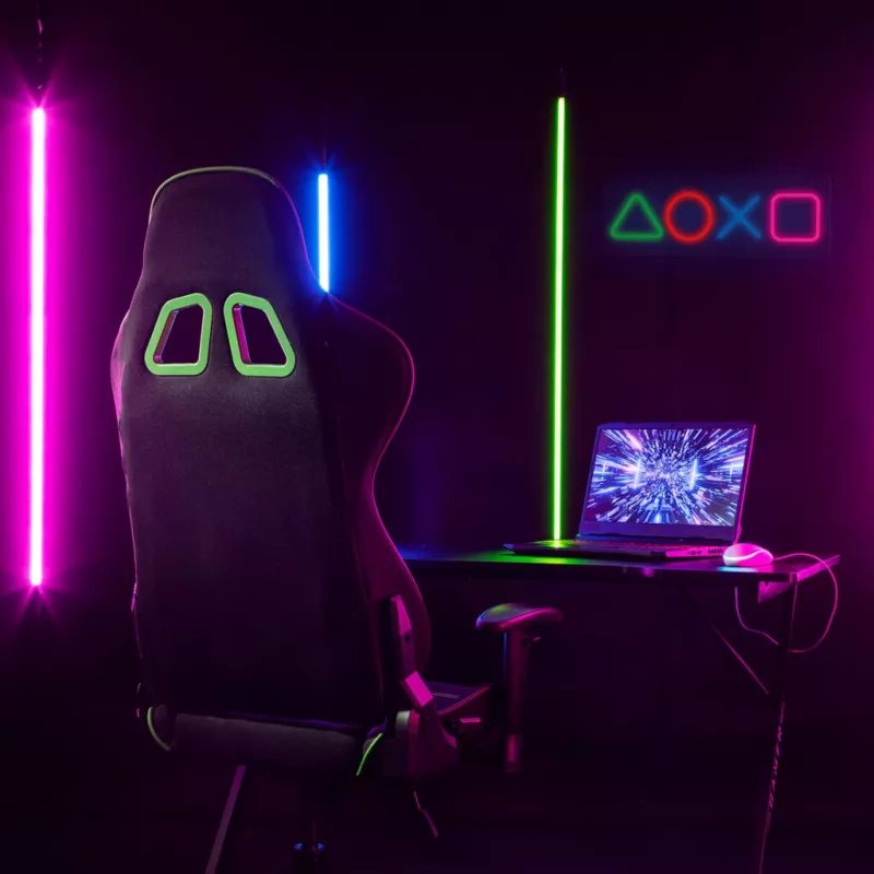 Gaming Neonlicht-Panel MANTA SNL111MT – dekorative LED-Symbole für Gaming Setup