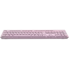 Wireless Tastatur CANYON HKB-W01 — kompaktes pinkfarbenes Layout, UK/US-Tastenkappen